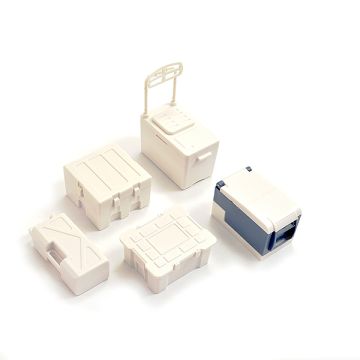 Fastrax RC Scale Model Car Scale 5pc Tool & Cooler Case Set - White