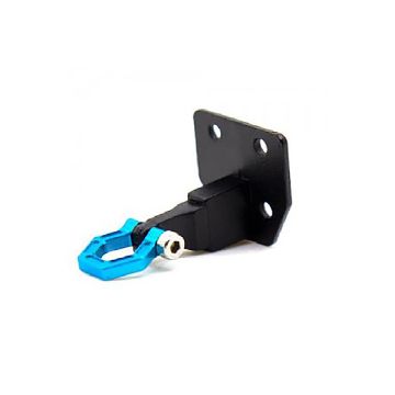 Fastrax RC Scale Model Car Deluxe Alum. Bumper Mount Plate & Shackle (Blue)