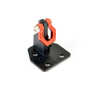 Fastrax RC Scale Model Car Deluxe Alum. Bumper Mount Plate & Shackle (Red)