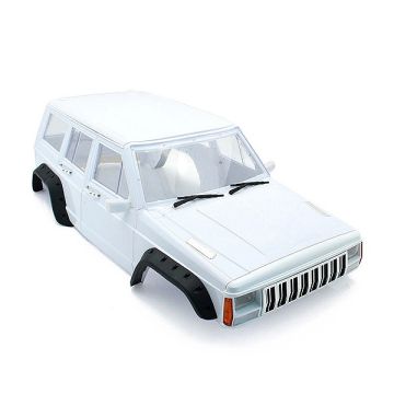 Fastrax 1/10 Rockee Jeep Cherokee XJ Hardbody w/Interior RC Car Body - White
