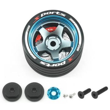 Fastrax Aluminium Steering 5-Spoke Wheel - Sanwa, Futaba, Flysky