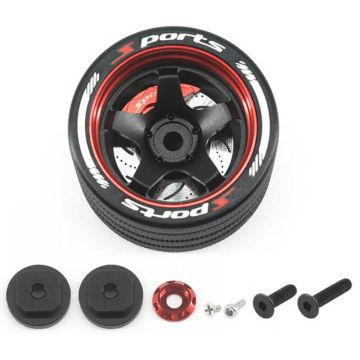 Fastrax Aluminium Steering 5-Spoke Wheel - Sanwa, Futaba, Flysky