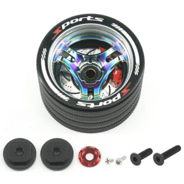 Fastrax Aluminium Steering 3-Spoke Wheel - Sanwa, Futaba, Flysky