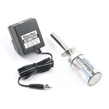 Fastrax High Capacity 4500mah Glow Start with Charger for Nitro Engines - EU 2 Pin Plug