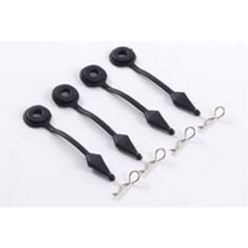 Fastrax Body Pin Holder/Body Protector 4Pcs Large Black