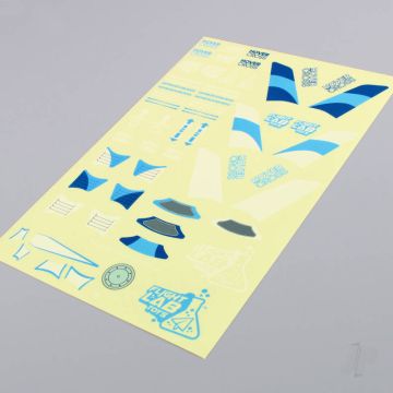 Flight Lab Toys HoverCross Decal Sheet (Blue) 