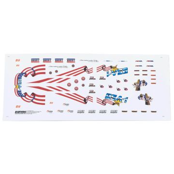 FMS 12402wh Smasher Body Decal Sheet (Usa 1)