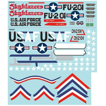 FMS 80mm F-86 Sabre “Sky Blazer” Sticker Set