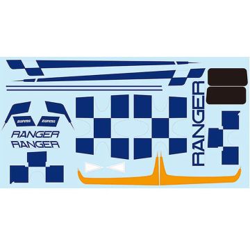 FMS Ranger V2 Decal Sheet - Yellow