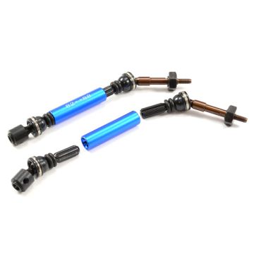 Fastrax Adjustable Rear Universal SHAFTS (2) fits Traxxas Slash/VXL/Rustler