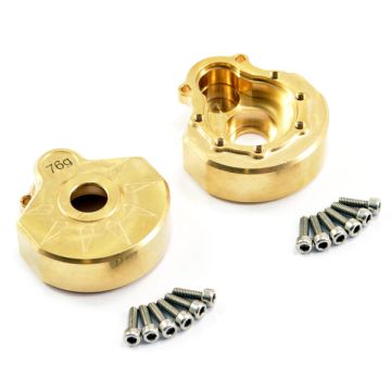 FASTRAX TRX-4 HEAVY DUTY BRASS STEERING GEAR COVER (2)