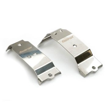 Fastrax Mini Maxx Stainless Steel Armour Skid Plates (2pc)