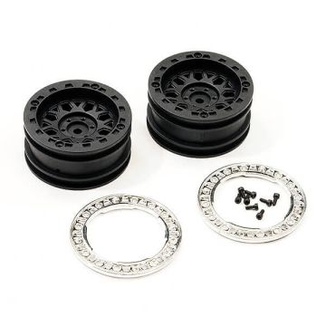 FTX Tracker Black Wheel Rims (Pr)