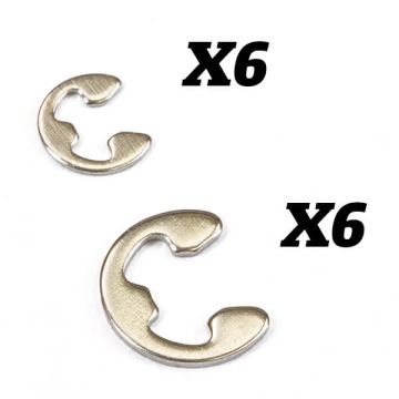 FTX E-Clips-2.5mm, 4mm