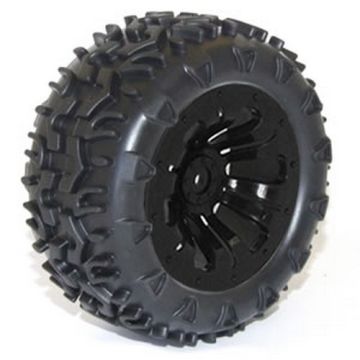 FTX Carnage Mounted Wheel/Tyre Complete Pair - Black