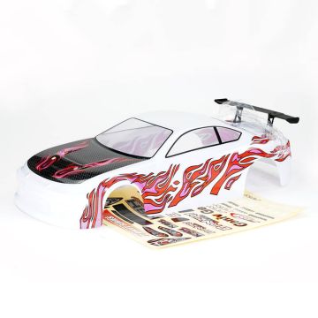 FTX Banzai Pre-Painted Body Shell W/Decals & Wing - White