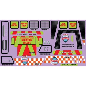 FTX Kanyon Mountain Rescue Decal Sheet