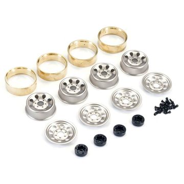 FTX Outback Mini X/ XP Steelie W/Brass Inner Bead 1.2" Wheels