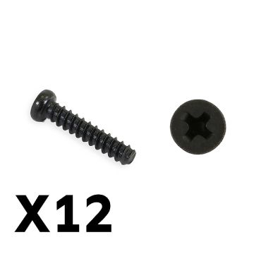 FTX Tracer Pan Head Self Tapping Screws Pbho2.6*12mm