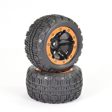 FTX Tracer Truggy Wheel/Tyres Complete (Pr)