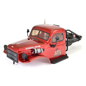 FTX Outback Texan 1/10 Rock Crawer Cab Body with Rollcage - Red