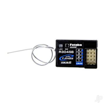 Futaba R304SB 4-channel Surface Receiver w/S.Bus for Telemetry T-FHSS