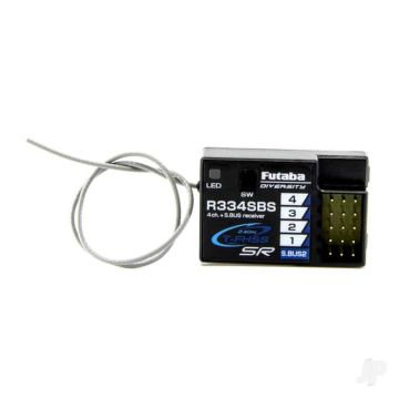 Futaba R334SBS 4-channel Surface Receiver with S.Bus for Telemetry T-FHSS SR/T-FHSS
