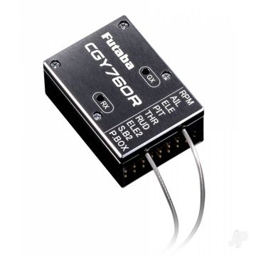 Futaba CGY760R 3-Axis Helicopter Gyro, T-FHSS/FASSTest Rx and Governor