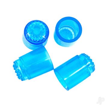 Futaba Transmitter Rubber Stick Caps (Blue)