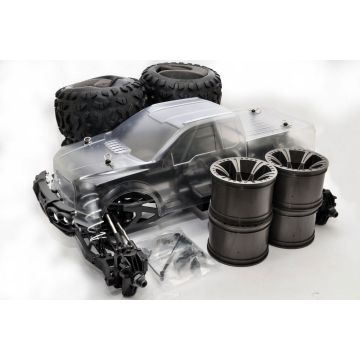 Hobao OFNA Hyper MT Plus Electric RC Monster Truck (80% Prebuilt) Rolling Chassis