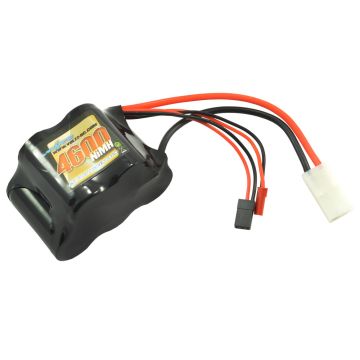 Voltz 4600mAh 6V NiMH Rx Receiver Sub-C RC Car Hump Battery Pack w/BEC/JR Plug