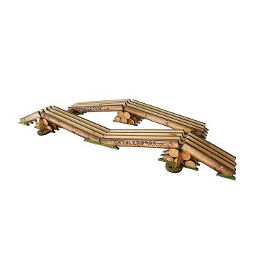 Crawler Park Axes Crossing Obstacle – 1/24 & 1/18 RC Car Off Road Track Circuit