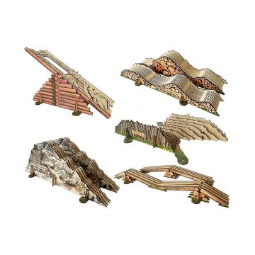 Crawler Park 5 Obstacles Set – 1/24 & 1/18 RC Car Off Road Track Circuit