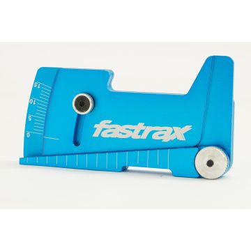 Fastrax Aluminium RC Car Ride Height & Camber Gauge - Blue