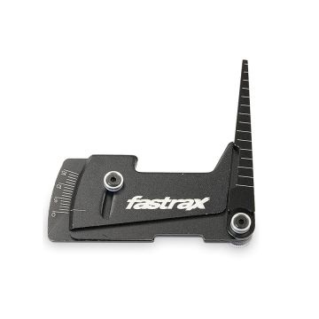Fastrax Aluminium RC Car Ride Height & Camber Gauge - Black