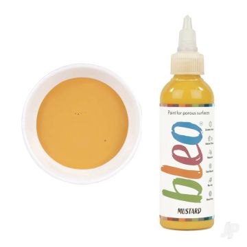 Bleo Gel Paint - Mustard (100ml) - Waterproof Outdoor Wood Fabric Stain & MORE!