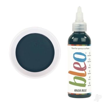 Bleo Gel Paint - River Blue (100ml) - Waterproof Outdoor Wood Fabric Stain & MORE!