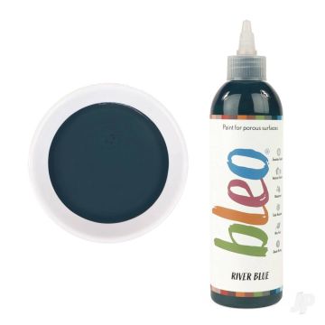 Bleo Gel Paint - River Blue (250ml) - Waterproof Outdoor Wood Fabric Stain & MORE!