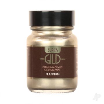 Guild Lane Super GILD Acrylic Gilding Enamel Paint, Platinum (30ml)