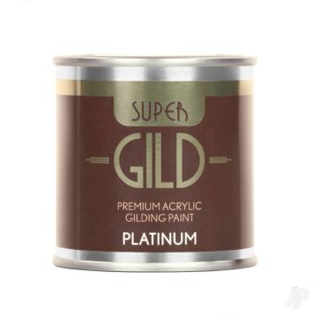 Guild Lane Super GILD Acrylic Gilding Enamel Paint, Platinum (125ml)