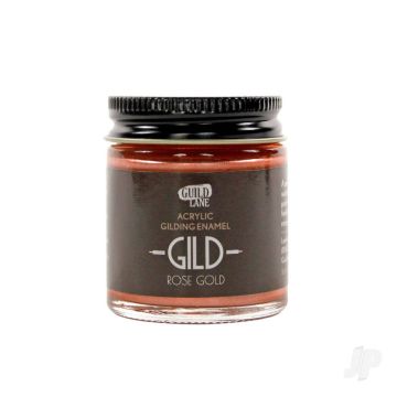 Guild Lane GILD Acrylic Enamel Paint, Rose Gold (30ml Jar) For Craft Model