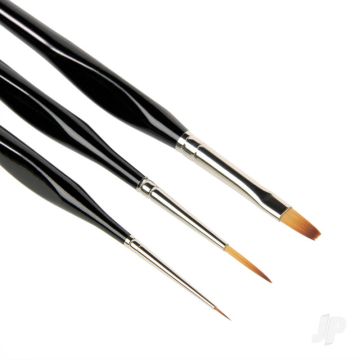 Guild Lane Modelling Hand Made Synthetic Brush Set (3) For Craft Model