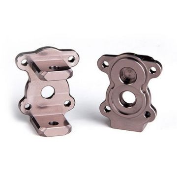 Gmade Aluminium C-Hub Carrier (2) Titanium Gray R1 Axle