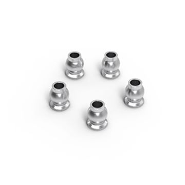 Gmade Aluminium Shock End Ball 5.8x7.3mm (Silver) (5)