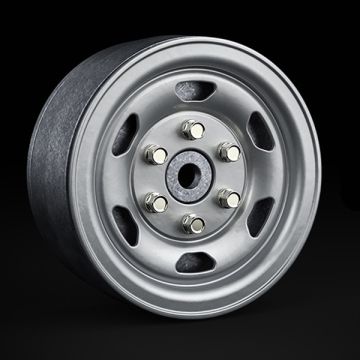 Gmade 1.9 SR05 Beadlock Wheels (Semigloss Silver) (2)