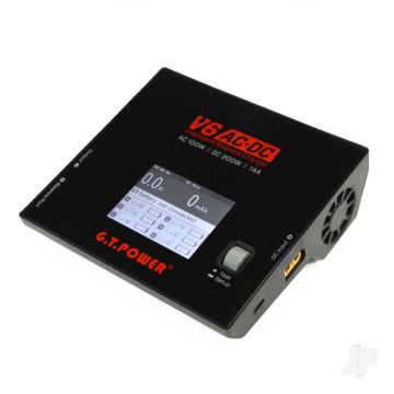 GT Power V6 240v AC / 12v DC NiMH / LiPo /  LiIon / LiFe / Pb Battery Charger