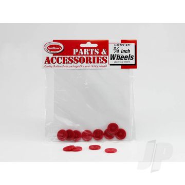 Guillow 3/4in Plastic Wheel (8 wheels) Balsa Model Aircraft Accessories