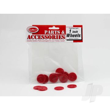 Guillow 1in Plastic Wheel Balsa Model Aircraft Accessories