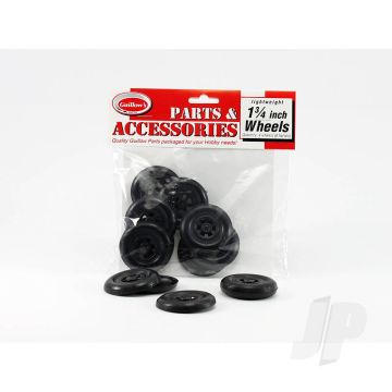 Guillow 1 3/4in Plastic Half Wheel (8 1/2 wheels) Balsa Model Aircraft Accessories