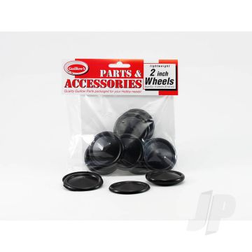 Guillow 2in Plastic Half Wheel (8 1/2 wheels) Balsa Model Aircraft Accessories